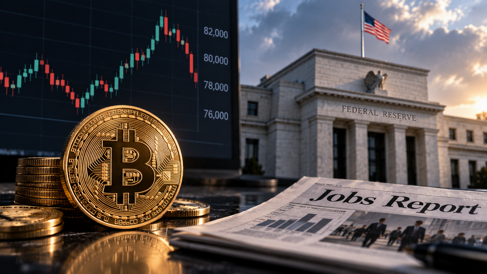 Bitcoin échoue au-dessus de 80 000 $ après un solide rapport sur l’emploi américain